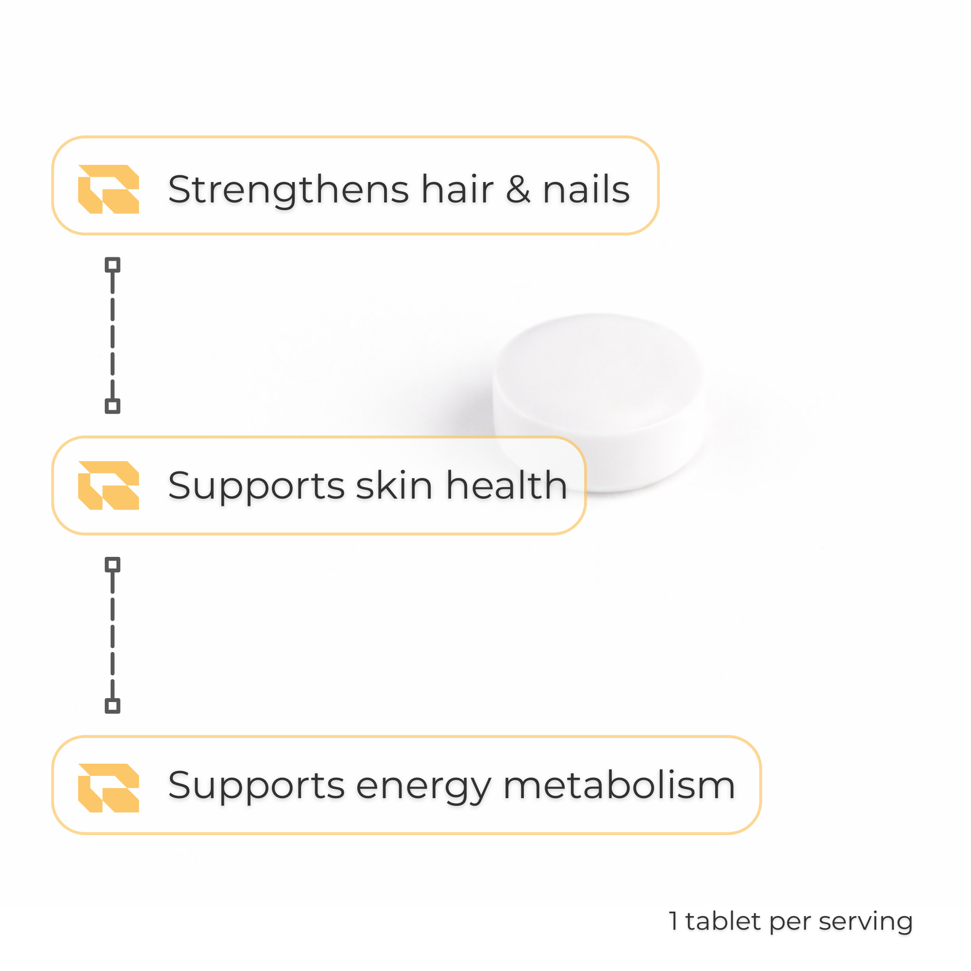 Regimen Biotin 10,000mcg supplement for hair skin and nail support.
