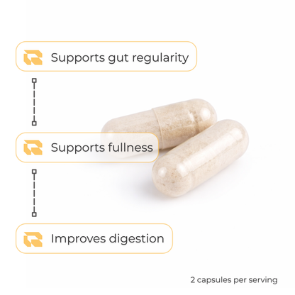 Regimen Organic Psyllium Husk Fibre supplement for digestive health.