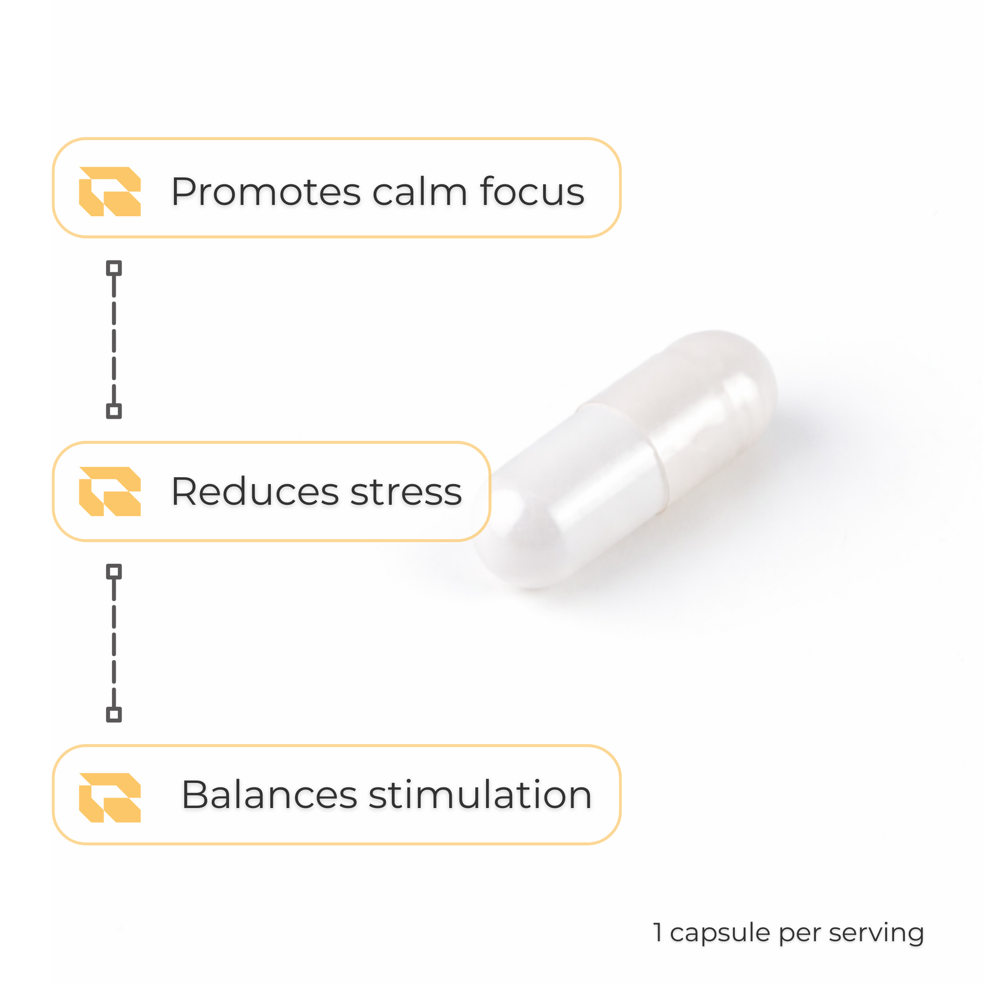 Regimen L-Theanine 400mg supplement for calm focus.
