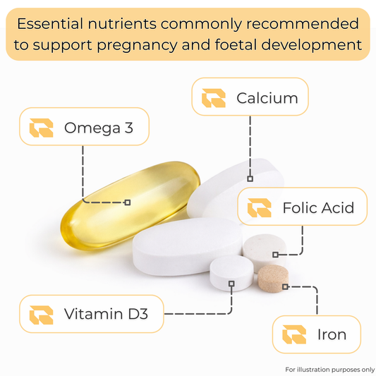 Regimen The Pregnancy Pack supplement bundle for prenatal nutritional support.