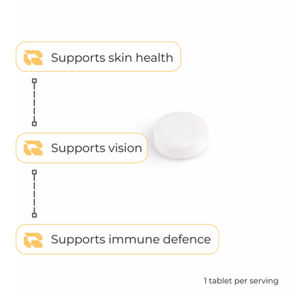 Regimen Vitamin A 10,000 IU supplement for vision and immunity.