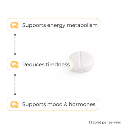 Regimen Vitamin B6 100mg supplement for hormonal regulation.